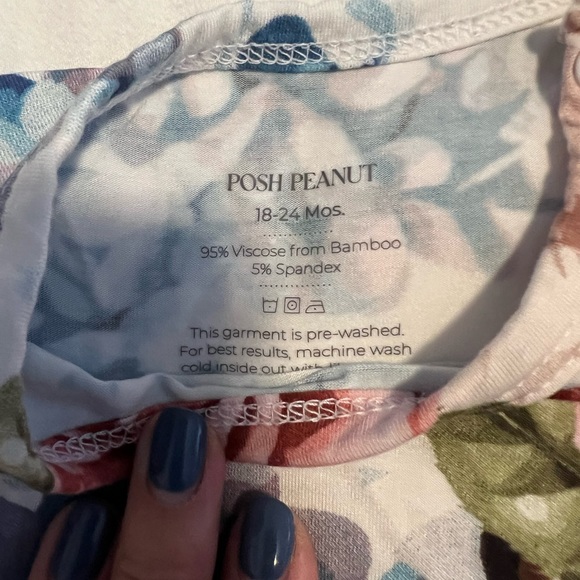 VGUC Posh Peanut twirl bodysuit- Hydrangea - Picture 3 of 3